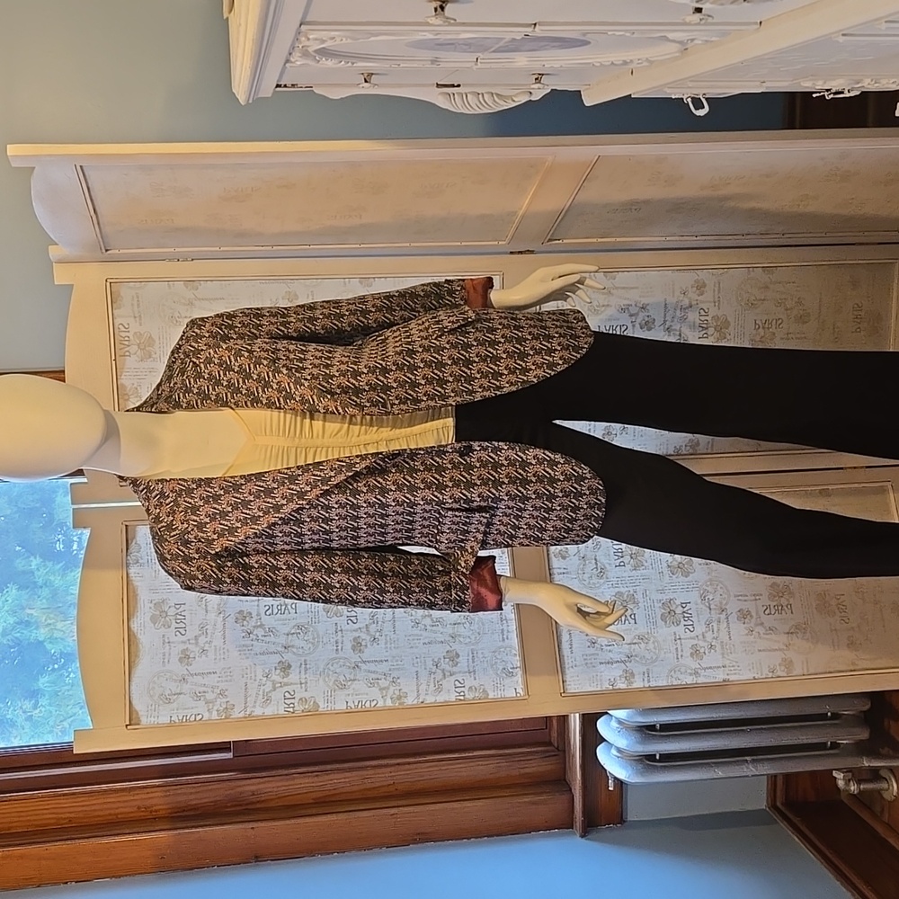 New Multicolor Oversized Patterned Blazer - image 2